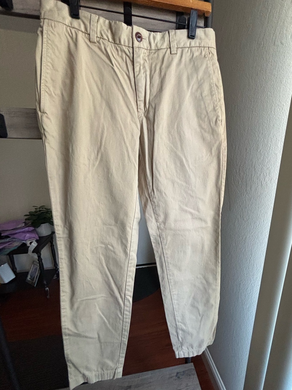 Brooks Brothers Khaki Chino Pants in Light Tan